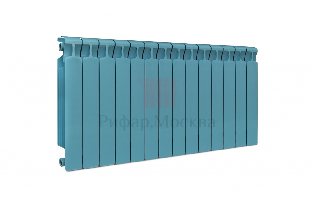 Биметаллический радиатор Rifar Monolit 350 - 14 секции Сапфир