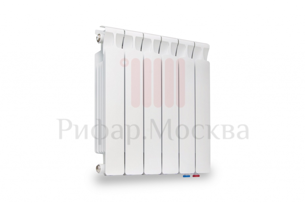 фото Биметаллический радиатор Rifar Monolit Ventil 500 - 6 секций нижнее правое подключение