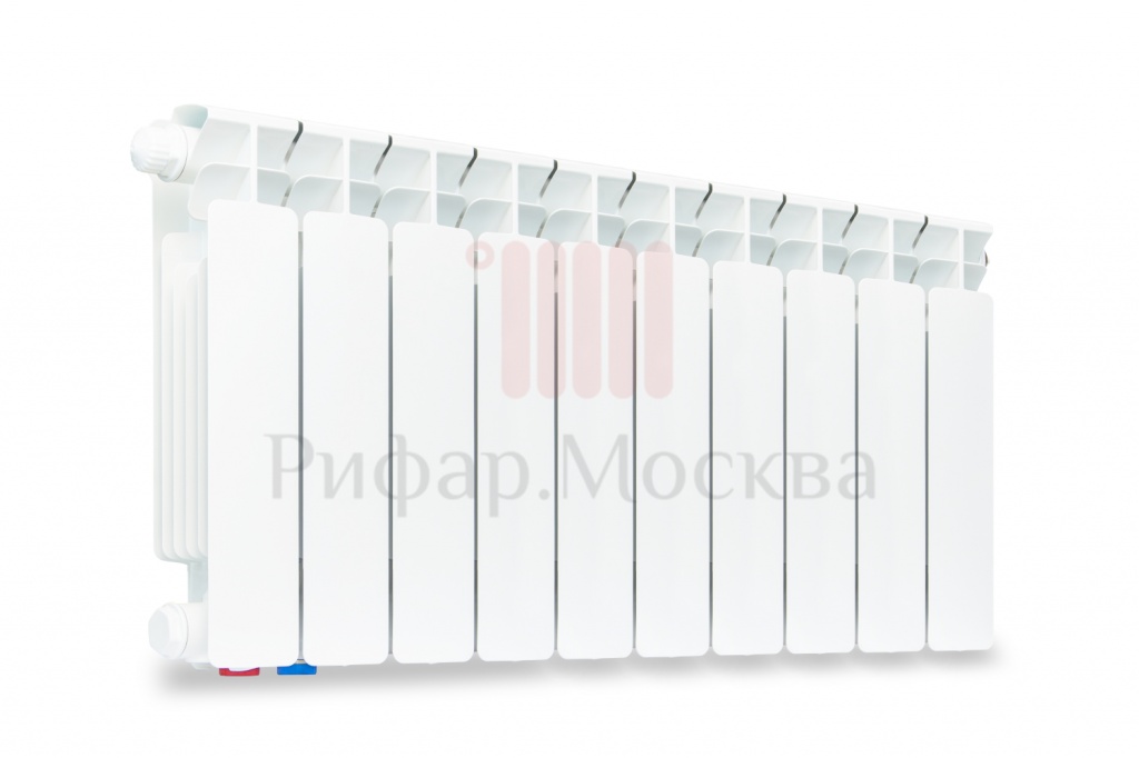 Биметаллический радиатор Rifar Base Ventil 350 - 10 секций нижнее левое подключение