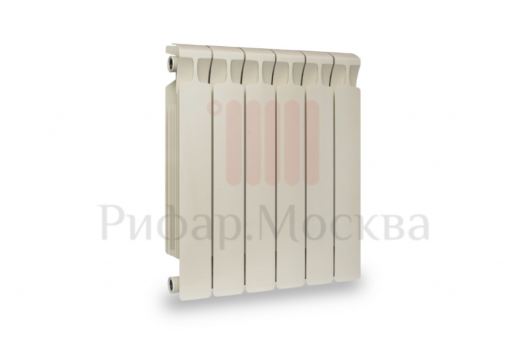 Биметаллический радиатор Rifar Monolit Ventil 350 - 6 секций айвори нижнее правое подключение