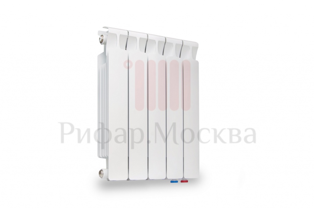 фото Биметаллический радиатор Rifar Monolit Ventil 500 - 5 секций нижнее правое подключение