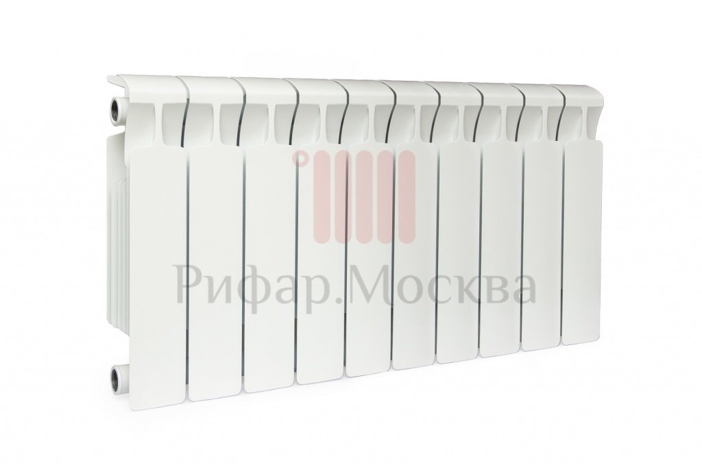 фото Биметаллический радиатор Rifar Monolit 350 - 10 секций боковое подключение