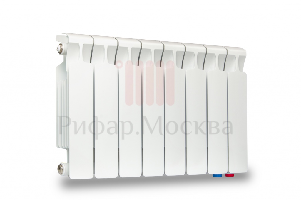 фото Биметаллический радиатор Rifar Monolit Ventil 300 - 8 секций нижнее правое подключение