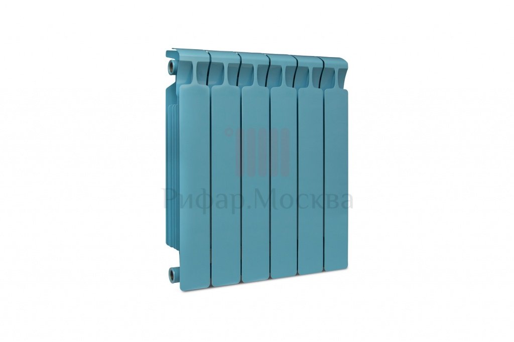 Биметаллический радиатор Rifar Monolit 350 - 6 секции Сапфир