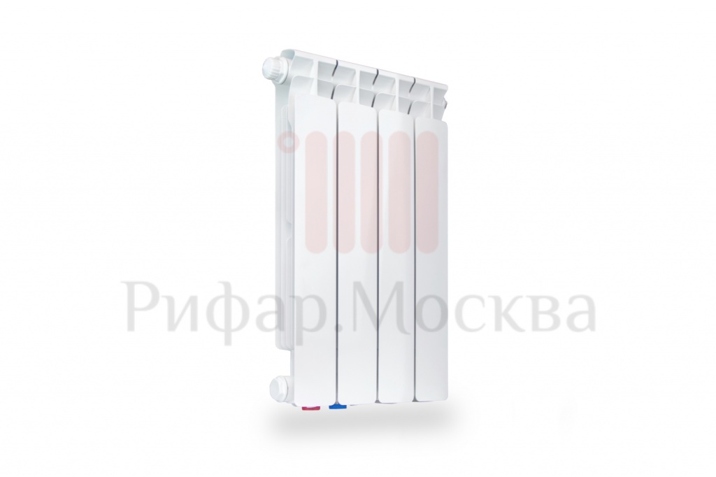 Биметаллический радиатор Rifar Alp Ventil 500- 4 секции нижнее левое подключение