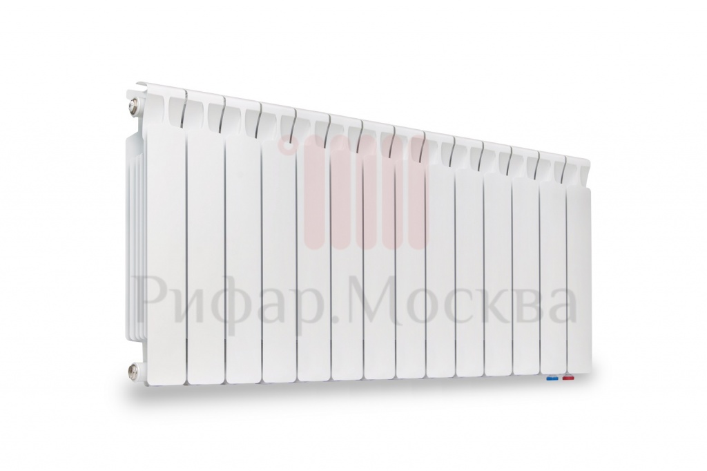 фото Биметаллический радиатор Rifar Monolit Ventil 500 - 22 секции нижнее правое подключение