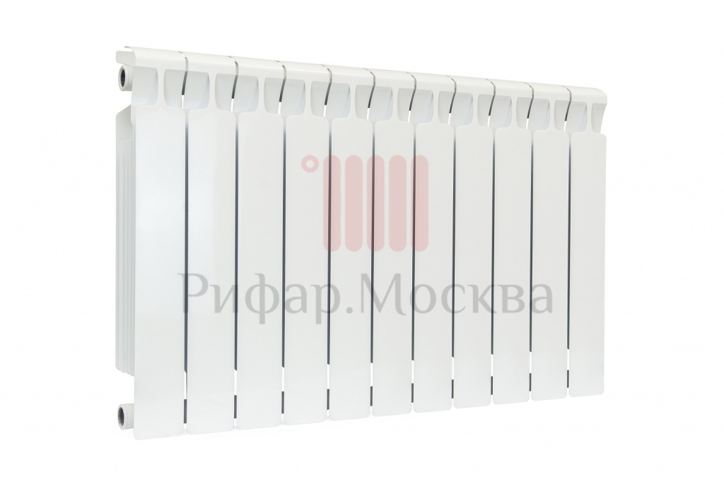 фото Биметаллический радиатор Rifar Monolit 500 - 11 секций боковое подключение