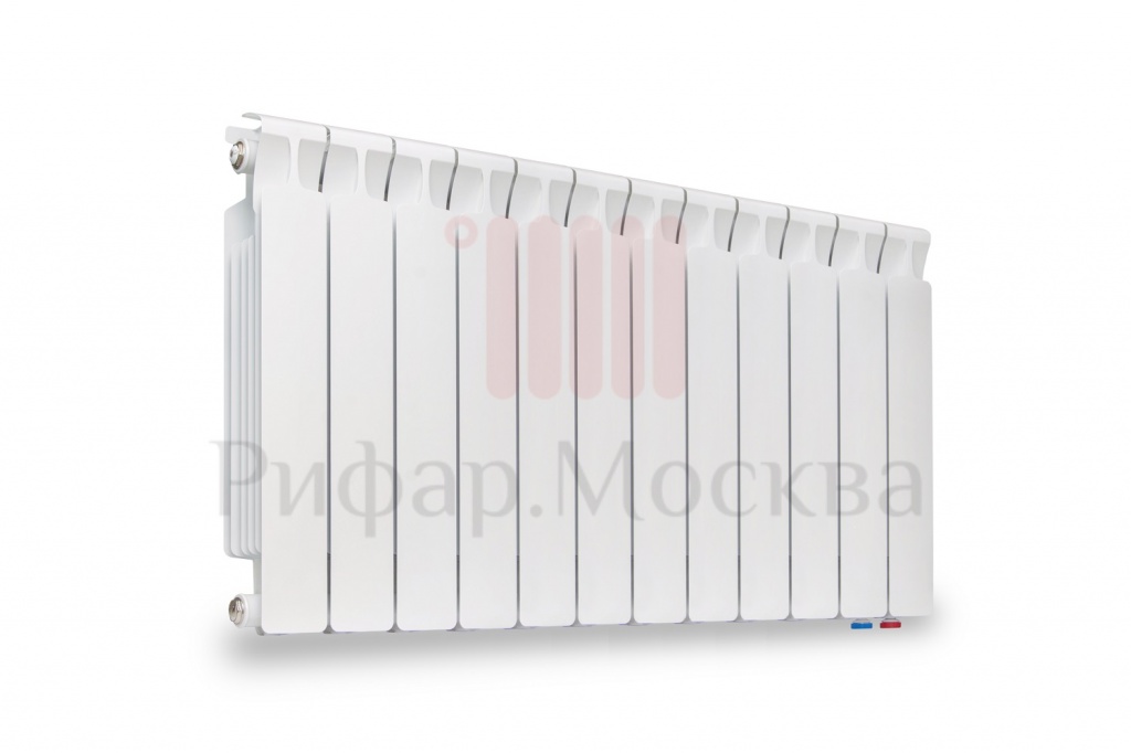 фото Биметаллический радиатор Rifar Monolit Ventil 500 - 12 секций нижнее правое подключение
