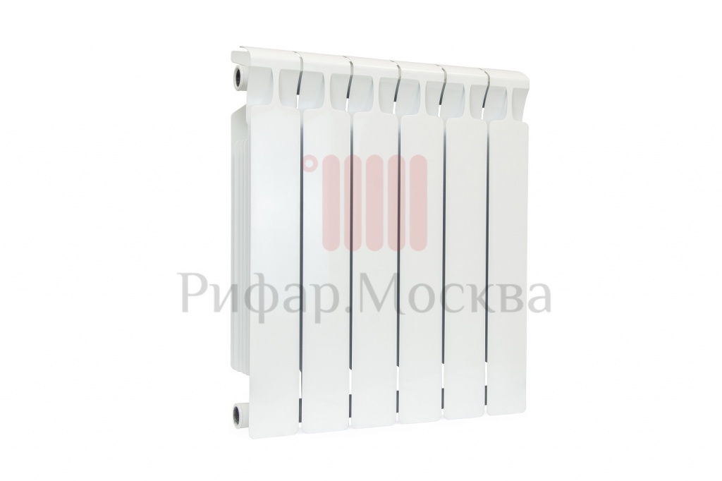 фото Биметаллический радиатор Rifar Monolit 500 - 6 секций боковое подключение