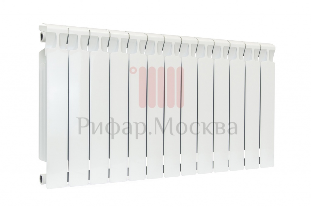 фото Биметаллический радиатор Rifar Monolit 500 - 13 секций боковое подключение