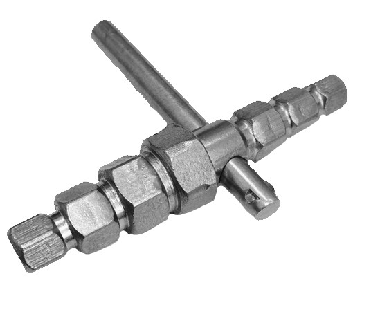Ключ шестигранный для фитингов и разъемных соединений "американка" 12-24 мм