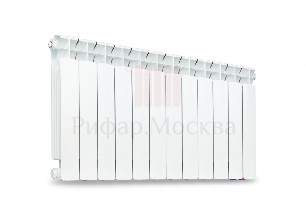 Биметаллический радиатор Rifar Base Ventil 500 - 12 секций нижнее правое подключение
