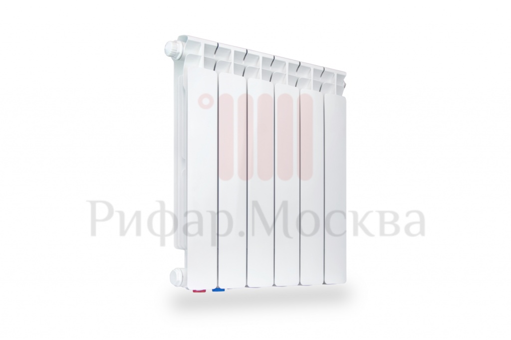 Биметаллический радиатор Rifar Alp Ventil 500 - 6 секций нижнее левое подключение