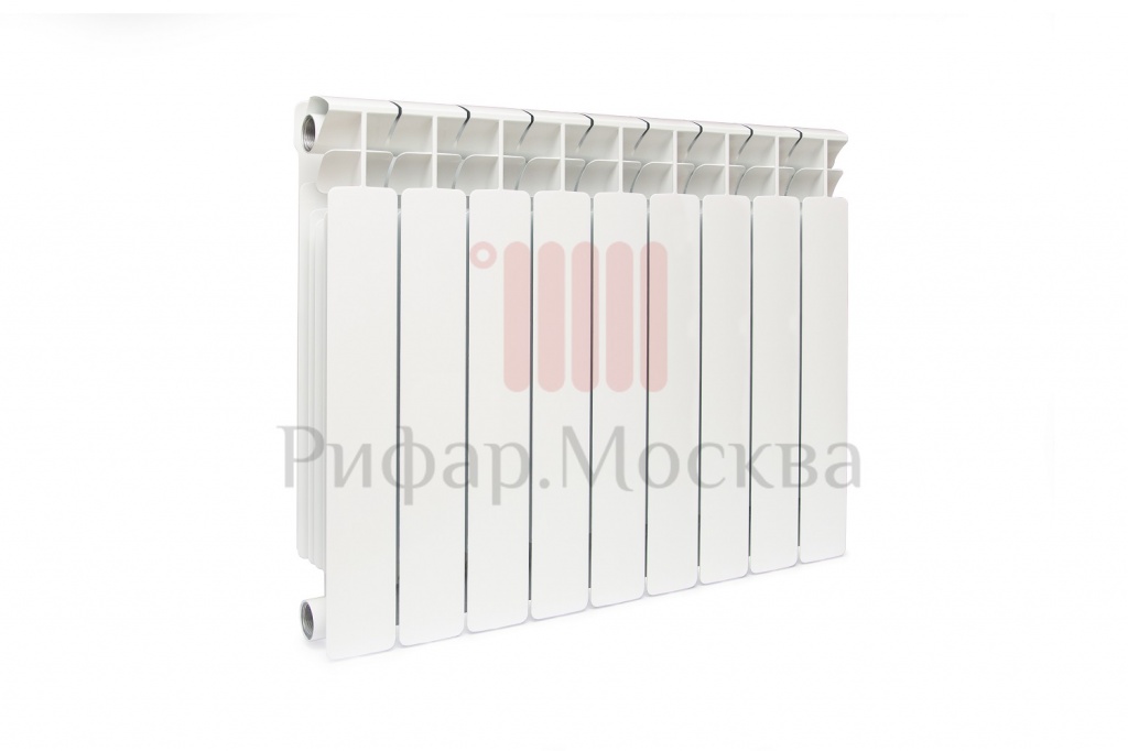 Биметаллический радиатор Rifar Base 500 - 9 секций боковое подключение