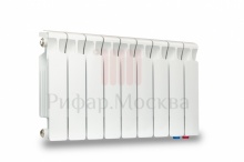 фото Биметаллический радиатор Rifar Monolit Ventil 350 - 9 секций нижнее правое подключение