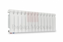 фото Биметаллический радиатор Rifar Monolit Ventil 350 - 24 секций нижнее левое подключение