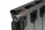 Биметаллический радиатор Rifar Monolit Ventil 350 - 6 секций антрацит нижнее левое подключение