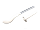 Кронштейн анкерный белый с полимерным покрытием 195 мм 