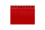 Rifar Monolit Ventil 300 - 9 секций Бордо нижнее левое подключение