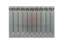 Биметаллический радиатор Rifar Monolit Ventil 350 - 10 секций  титан нижнее левое подключение