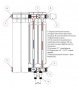 Алюминиевый радиатор Rifar Alum Ventil Flex  350 - 12 секций