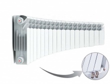 Алюминиевый радиатор Rifar Alum Ventil Flex 350 - 6 секций