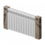 Биметаллический радиатор Rifar ECOBUILD 500 - 14 секций боковое подключение