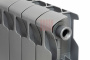 Биметаллический радиатор Rifar Monolit Ventil 350 - 4 секции титан нижнее левое подключение