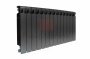 Биметаллический радиатор Rifar Monolit 500 - 14 секции Ral 9005