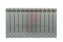 Биметаллический радиатор Rifar Monolit Ventil 350 - 12 секций  титан нижнее левое подключение