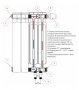 Биметаллический радиатор Rifar Base Ventil Flex 200 - 12 секции