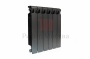 Биметаллический радиатор Rifar Monolit 500 - 6 секций Ral 9005