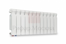 фото Биметаллический радиатор Rifar Monolit Ventil 300 - 12 секций нижнее левое подключение