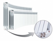 Алюминиевый радиатор Rifar Alum Ventil Flex 500 - 8 секций