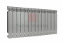 Биметаллический радиатор Rifar Monolit Ventil 350 - 14 секций  титан нижнее левое подключение