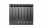 Биметаллический радиатор Rifar Monolit 500 - 8 секции Антрацит